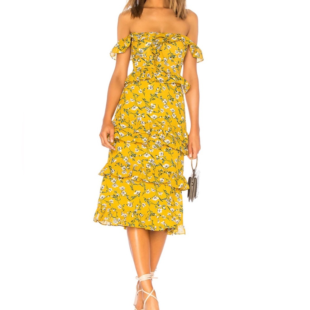 Lily floral off the shoulder dress